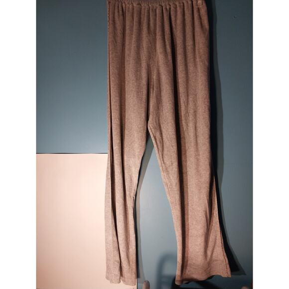 Snowflake Womens Crushed Velvet Pajama Pants Size L - Picture 1 of 6